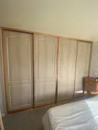 Wrapped split Victoria doors with copper frames, fitted in Billingham